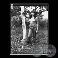 MUJER DE LA TRIBU CHAMACOCO (LADRÁONTE) - Fotografía de GUIDO BOGGIANI